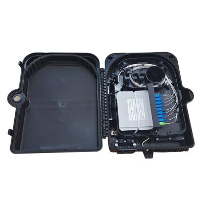 China FTTH FTTB FTTC FTTO Fiber Optic Distribution Box Good Quality 1x24 Core Black Box Hot Selling Fttx for sale