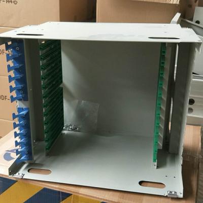 China Metal Fiber Optic Termination Box SC FTTH Simplex Fiber Optic Patch Panel YUANYI ODF 144C for sale