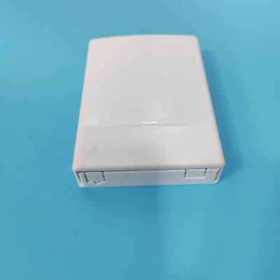 China YUANYI 120 Fiber Optic Equipment Fiber Optic Mini Box White Wall Mounted Faceplate Dustproof FTTH for sale