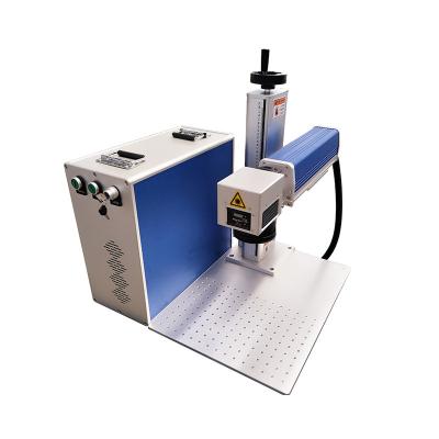 China Air Cooled Mopa 50w Fiber Laser Marking Machine Jewelry Metal Silver Gold Laser Nameplate Necklace Cutting Engraving Machine for sale