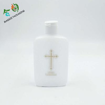 China 2017 Holy Catholic Plastic Holy Water Bottles Flip Top Cap Type 4oz Water Bottles Factory Sales Christmas Gift Empty Wholesale for sale