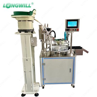 China Full Automatic 1ml 2ml Trolley Chemical High Accuracy Oil Injection Filling And Capping Machine Device for sale