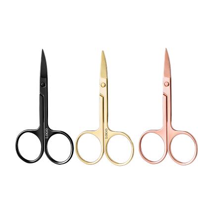 China Left Handed Scissors Wholesale Makeup Tools, Eyebrow Trimmer Eyelash Custom Eyelash Trimmer Logo Scissors Cosmetic Beauty Scissors for sale