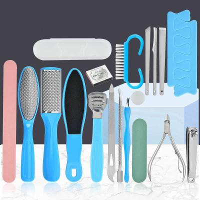 China Modern Hot Selling Stainless Steel Foot Rasp Dead Skin Tool Kit and Callus Clean Feet Peel For Women Men Pedicure Tool Kit for sale