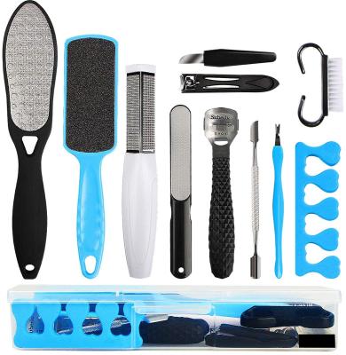 China Professional Grooming Care Tool Pedicure Kit Foot Files Set Tools Double Sided Files Exfoliating Prevent Dead Skin Foot Care Tool Kit 2 Sets for sale