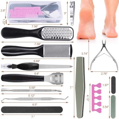 China Finger Nail+Foot Nail Boots Kit With Dead Toe Pedicure Skin Remover Pedicure Pedicure Tool Kit Professional Foot Pedicure Kit Stainless Steel Foot Rasp for sale