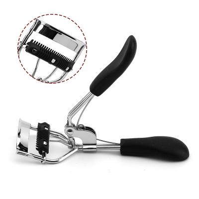 China False Eyelashes Painless Wholesale Custom Beauty Accessories Curler Stainless Steel Eyelash Tools Black Eyelash Curler With Comb for sale