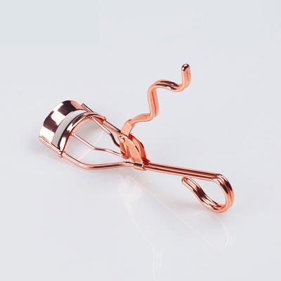 China Other Manufacturer Professional Custom Pink Rose Gold Mini Eyelash Applicator Label Eyelash Curler for sale