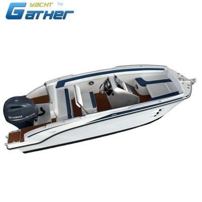 China Fiberglass Gather New Designed 19ft Fiberglass Center Console Fishing Boat For Sale for sale