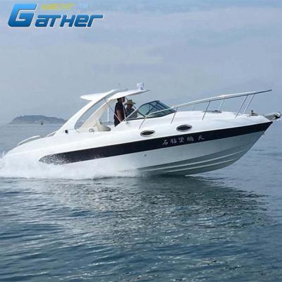 China Fiberglass gather luxury yacht 27ft cuddy cabin cruiser boat for sale for sale