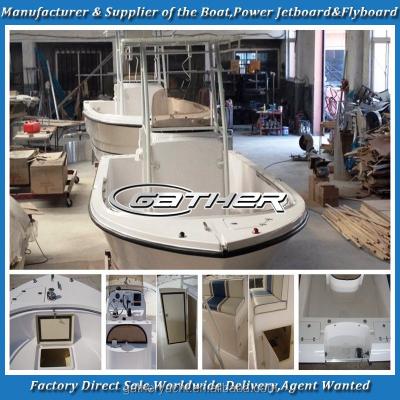 China Fiberglass Gather 28ft Center Console Fiberglass Boat for sale