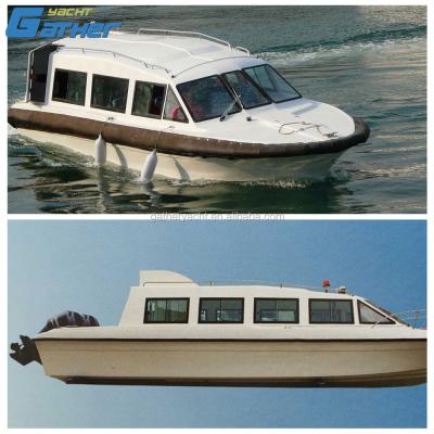 China Fiberglass Gather 32ft Low Price High Quality Professional Used Ferry Passenger Boats For Sale for sale