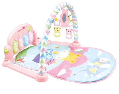 China Toy Safety Cartoon Pattern Piano Play Mat Piano Baby Gym Educational Toys with Music and Light for sale