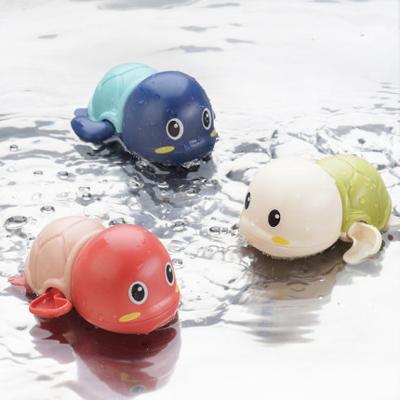 China Cogs Wetting Bath Toy Animal Shape Wind Up Duck Dolphins Turtle Shape Clockwork Bath Toy Summer Swimming Pool Floating for sale