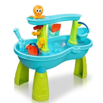 China 18pcs Water Table Sand and Water Table and Water Table Toys for Toddlers Summer Activity Table Outside Beach Play Table for Kids for sale