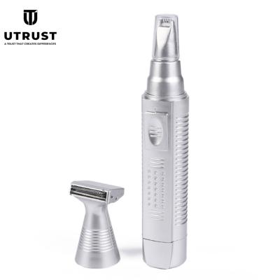 China Low Noise Electric Nose Trimmer Ear And Nose Hair Removal Facial Shaver Trimmer For Men for sale