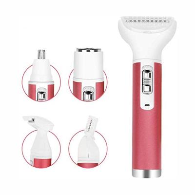 China Portable Mini Painless 4 in 1 Lady Waterproof Cordless Rechargeable Epilator for sale