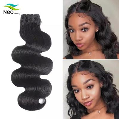 China Wholesale Factory Price Dinner Hair Double Drawn Hair Bundles 100% Straight Virgin Body Wave For Black Women for sale