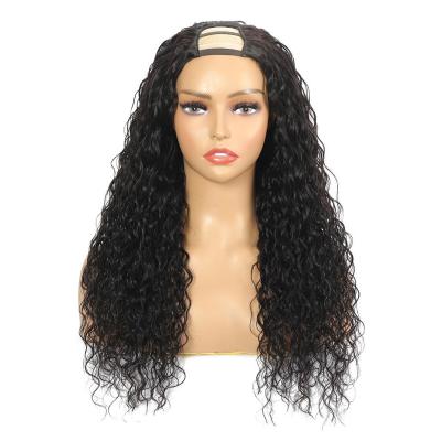 China Other Wigs 10A Density 100% Guard 180% Wholesale Hair U Part With Clips For Black Woman for sale