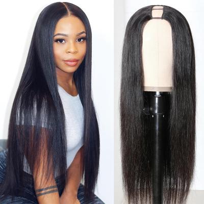 China Other Wigs 12A 100% Density Wholesale Hair U Part Guard 180% For Black Woman for sale