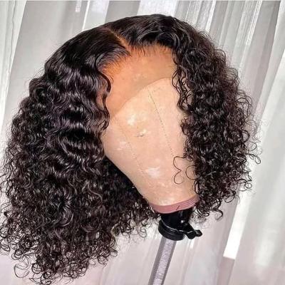 China Other Cheap 100% Human Hair 13*1 T Lace Wig Bob Wig 8A Grade 210% Density For Black Woman for sale