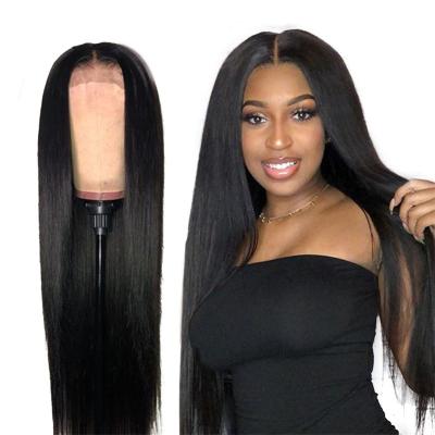 China Other Grade 100% Virgin Hair 4*4 Transparent Lace Closure Frontal Wig 100% For Black Woman for sale