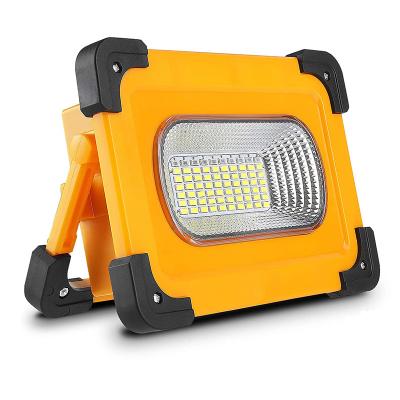 China Waterproof Portable Multifunctional Landscape Floodlight Solar Emergency Outdoor Camping Spotlight With Battery for sale