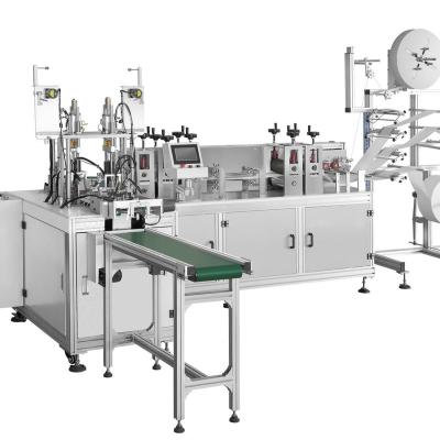 China Full Automatic Hotels Face Mask 3Ply Surgical Flat Type Face Mask Making Machine for sale