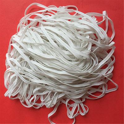 China Public place 4mm latex free rubber elastic band used for disposable hospital shoe covers for sale