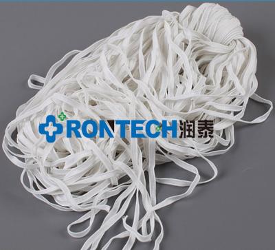 China Public Place Elastic Flat 4mm One Double Elastic Band Polyester Rubber Thread for sale