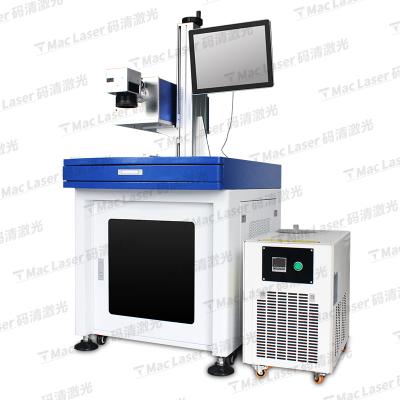 China Laser Marking Wires / Glass Bottle UV MAC Laser Marking Lazer Etching Machine Price for sale