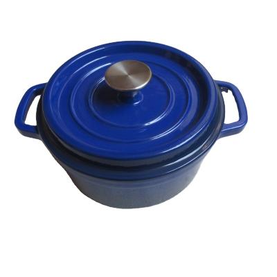 China Durable Logo Cast Iron Dutch Oven High Quality Custom Pot Cookware Nonstick Casserole For Home Kitchen for sale