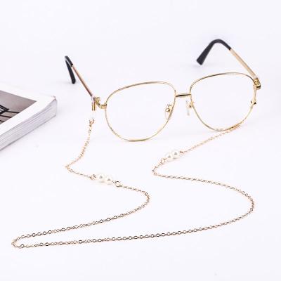 China Vintage Manufacturers Supply Fashion New Metal Glass Chain Glasses Chain Necklace Glass Copper Chain for sale