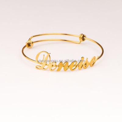 China Cute custom name letter LOGO bracelet couples bracelets and popular bracelets for sale