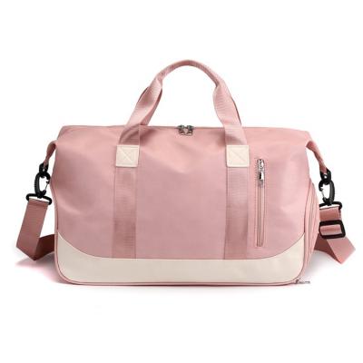 China NATIONAL Hot Sale Large Capacity Travel Bag Sport Gym Polyester Travel Duffel Bag Hand Carry Travel Bag With Shoes Compartment for sale