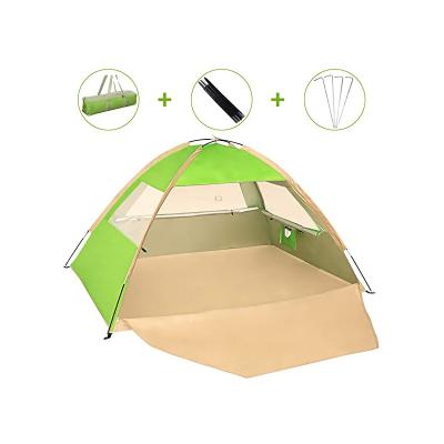 China Camouflage Outdoor Game Beach Tents Portable Sunscreen Liner Easy Installed Pop Up Beach Tent Portable Camping Pop Up With Shade Shelter UV50+ for sale