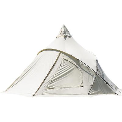 China Extended type teepee dome cotton tents family camping winter camping outdoor tents for sale for sale