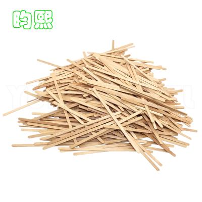 China Viable FSC FDA Approved 140mm Disposable Wooden Coffee Stirrer For Hot Cold Drinks Beverage 5.5