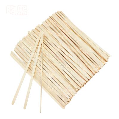 China Individually Sustainable Biodegradable Disposable Wooden Coffee Tea Stir Stick for sale