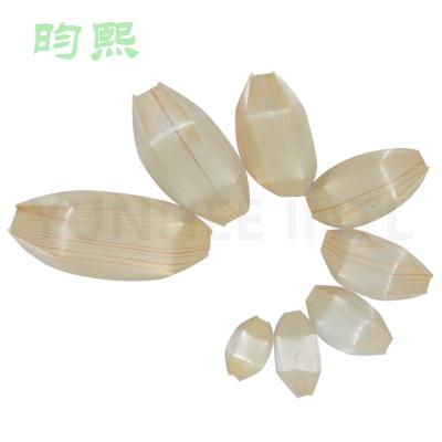 China Traditional FSC FDA Approved Pine Wood Boat Shape Container for sale