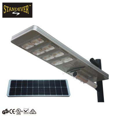 China ROAD outdoor waterproof ip65 200w led smd lamp price list solar street light with solar panel for sale