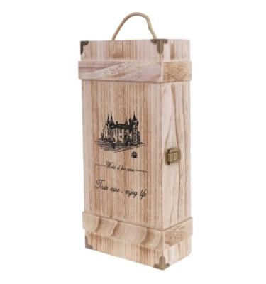 China Europe Red Wine Bottle Box Carrier Crate Storage Display Carrying Rack for sale