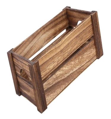 China Wooden Crates Europe Storage Fruit Wooden Crate Decorative Unfinished Wooden Crate Box for sale