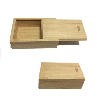 China Europe Low Price Unfinished Sliding Pine Wood Box Slide Top for sale