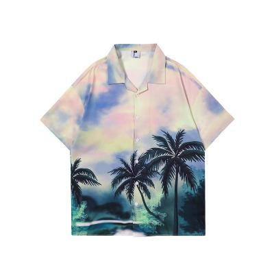 China Breathable Summer Wholesale China Factory High Quality Custom Printed Men Loose And Comfortable Unisex Cuban Collar Shirt for sale