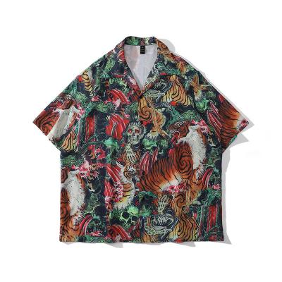 China Breathable Full Print Street Shirt Summer Men's Lightweight Shirts For Men's Streetwear Clothing for sale