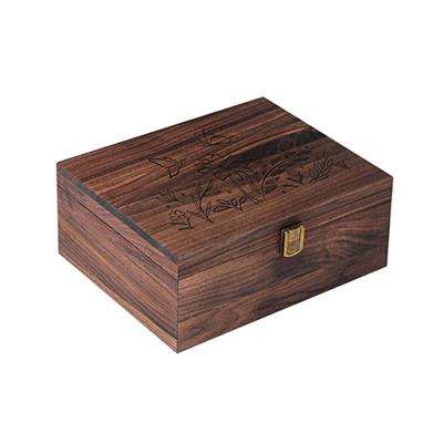 China Handmade Luxury High Quality Wooden Gift Box Custom Jewelry Storage Box Wooden Packaging Box for sale