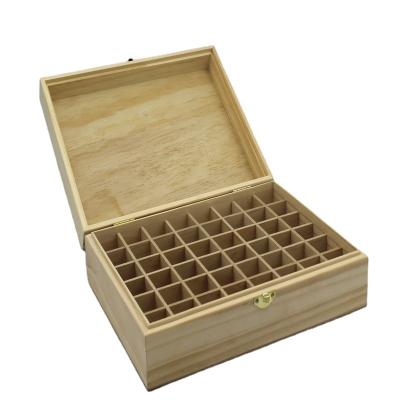 China Handmade Essential Oil Wood Crafts Box Customize Logo Glass Bottle Unfinished Wooden Packaging Box Gift for sale