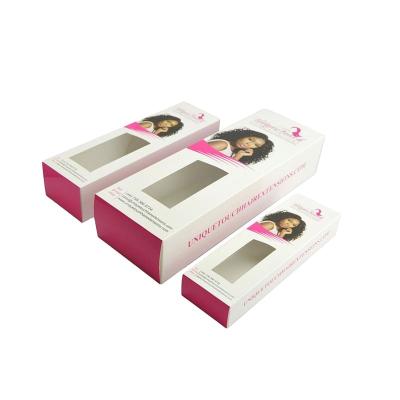 China Recyclable Custom Cheap Hair Paper Wig Box With Window for sale