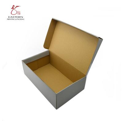 China Manufacturer Recyclable Wholesale Custom Full Color Plain Printed Corrugated Paper Shoe Box for sale